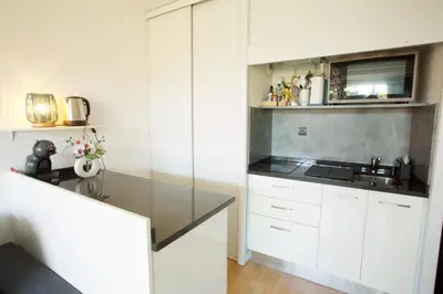 Cuisine ou kitchenette dans l'établissement Capbreton - CERS - Plage - Famille - Wifi