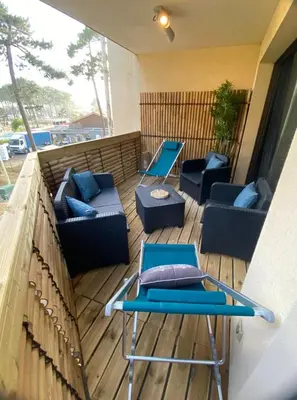 Coin salon dans l'établissement Blue ocean