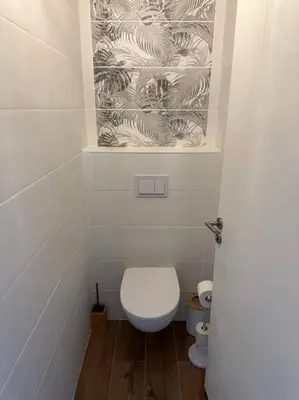 Salle de bains dans l'établissement Green Oasis