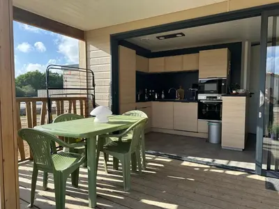 Cuisine ou kitchenette dans l'établissement Cottage parc résidentiel de loisir