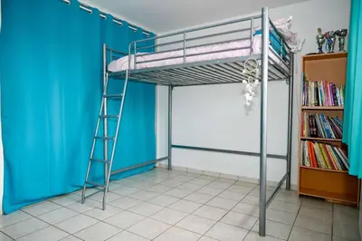 Un ou plusieurs lits superposés dans un hébergement de l'établissement La Maison Maluti - avec Baby-foot, Billard & Wifi