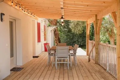 Balcon ou terrasse dans l'établissement Villa Cat'Cha Ti Binta