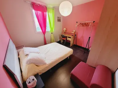 Un ou plusieurs lits dans un hébergement de l'établissement La Rose des Vents