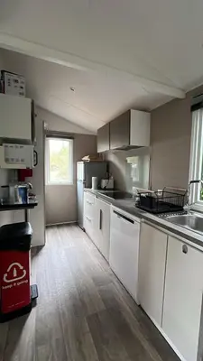 Plan de l'établissement Mobil Home 220 aménagé 2 chambres la teste camping 4 etoiles
