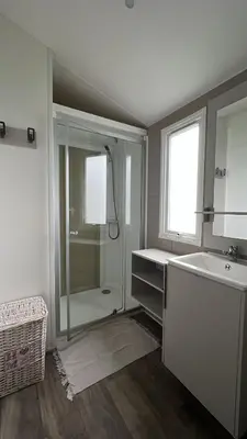 Plan de l'établissement Mobil Home 220 aménagé 2 chambres la teste camping 4 etoiles