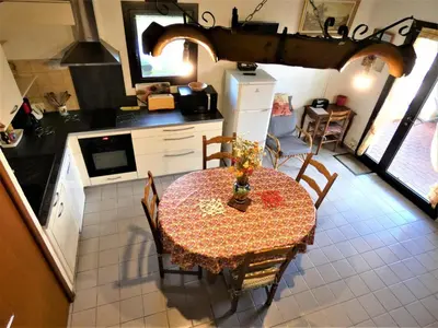 Cuisine ou kitchenette dans l'établissement Chemin d'aurus