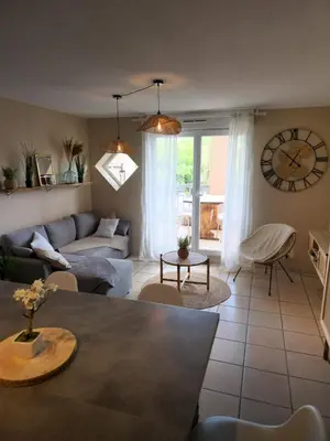 Coin salon dans l'établissement Logis Gaïa