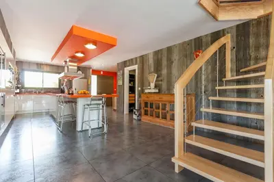Cuisine ou kitchenette dans l'établissement villa 26 PAX Bassin Arcachon