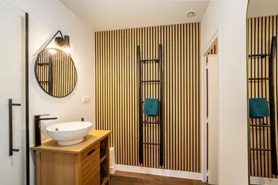 Salle de bains dans l'établissement L'Authentique - Centre ville de Dax avec jardin