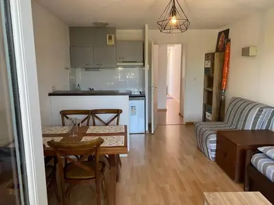 Cuisine ou kitchenette dans l'établissement residence les rives marines bassin d arcachon