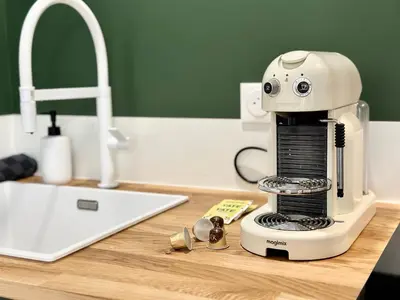 Cuisine ou kitchenette dans l'établissement LE PLUMAÇON - Agréable - Proche Gare