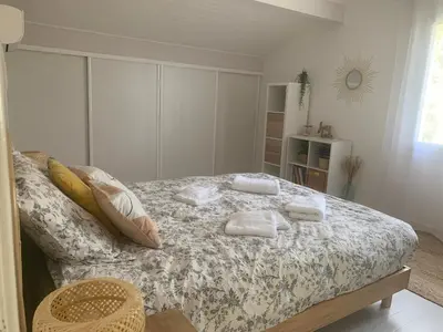Un ou plusieurs lits dans un hébergement de l'établissement Villa 