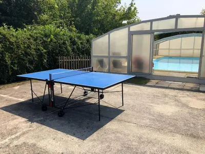 Tennis de table au sein de l'établissement Maison avec Piscine à Pontenx-les-Forges ou à proximité