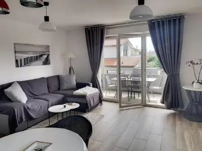 Coin salon dans l'établissement Appartement La Teste-de-Buch