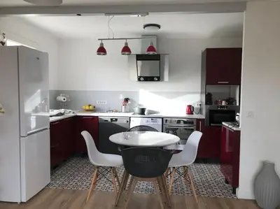 Cuisine ou kitchenette dans l'établissement Appartement La Teste-de-Buch