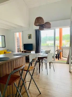 Coin salon dans l'établissement - Appartement Cauris -