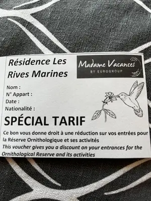 Certificat, récompense, panneau ou autre document affiché dans l'établissement Le Nid du Teich