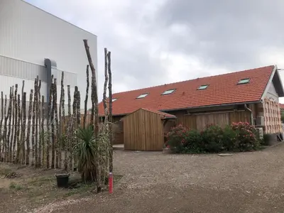 Jardin de l'établissement Les gites du canal