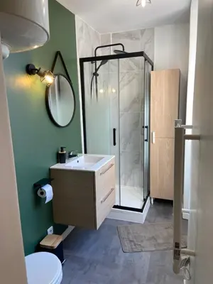 Salle de bains dans l'établissement Studio lumineux hypercentre
