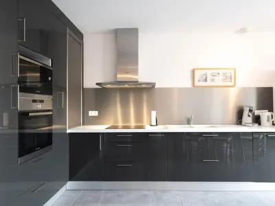 Cuisine ou kitchenette dans l'établissement Apartment grand courlis by Interhome