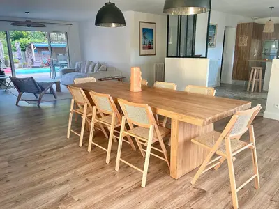 Plan de l'établissement Villa Nolaene, 8-9 pers, Piscine, Calme et Moderne