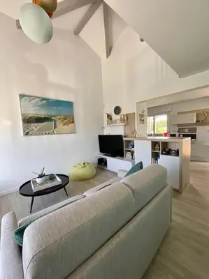 Cuisine ou kitchenette dans l'établissement La Villa Louca - Charme, Soleil & Détente aux Portes des Landes