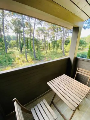 Balcon ou terrasse dans l'établissement Le calme entre plage (700m) et golf! (Classé 3*)