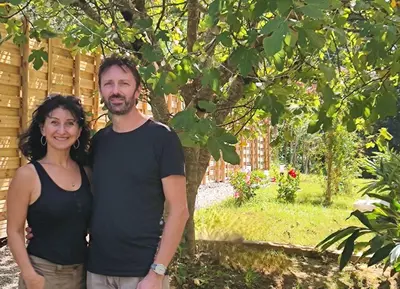 Jardin de l'établissement Les Treilles de Salies - Studio au calme