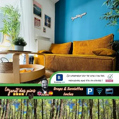 La Forêt des Pins - Free Check-In - Wifi - Parking Privé - Netflix - Draps & Serviettes inclus
