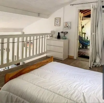 Un ou plusieurs lits dans un hébergement de l'établissement La maison près du Lac