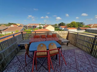 Balcon ou terrasse dans l'établissement Super emplacement duplex climatisé