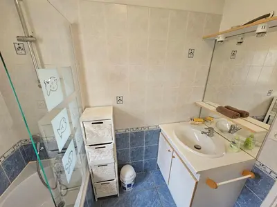 Salle de bains dans l'établissement Agréable maison climatisée idéalement placée pour 6personnes vieux boucau