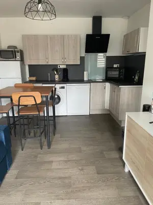 Cuisine ou kitchenette dans l'établissement Villa patio Capbreton
