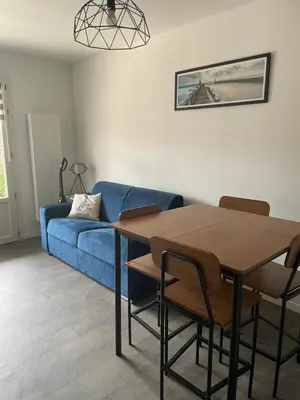 Coin salon dans l'établissement Villa patio Capbreton