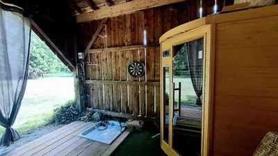 Plan de l'établissement Domaine de Cachaou Logis du Pujeau sauna & spa piscine chauffée