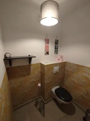 Salle de bains dans l'établissement Appartement charmant à la Teste de Buch