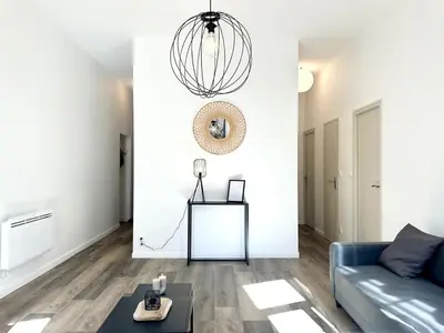 Coin salon dans l'établissement LE WLÉRICK LUMINEUX - Spacieux - Hyper Centre