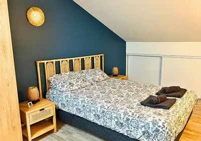 Un ou plusieurs lits dans un hébergement de l'établissement Duplex Gardenia - Lumineux & Central
