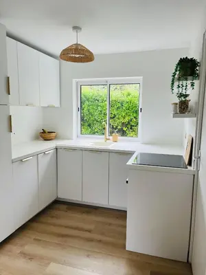Cuisine ou kitchenette dans l'établissement Biscarrosse Lac - Maguide -Modern Chalet