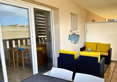 Plan de l'établissement Au Pied des Dunes avec Piscine