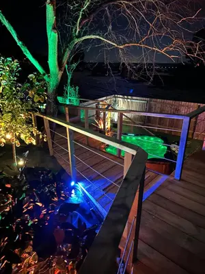 Plan de l'établissement Chalet et Jaccuzy sur la plage