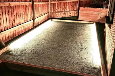 Plan de l'établissement Chalet et Jaccuzy sur la plage