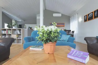Coin salon dans l'établissement Villa Uhaina Sérénité Océane