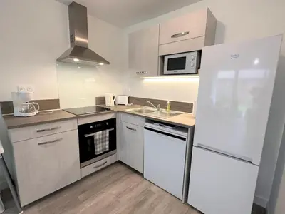 Cuisine ou kitchenette dans l'établissement L'appartement de l'ermitage