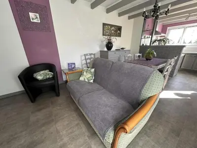 Coin salon dans l'établissement La caminade