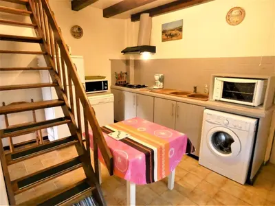 Cuisine ou kitchenette dans l'établissement Le gemmeur