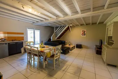 Cuisine ou kitchenette dans l'établissement La grange du petit blay
