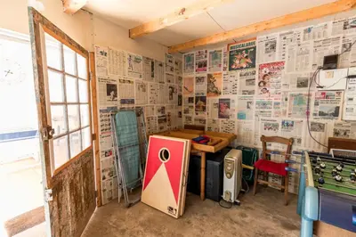 Salle de jeux dans l'établissement La grange du petit blay