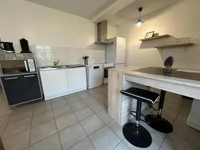 Cuisine ou kitchenette dans l'établissement L'etable