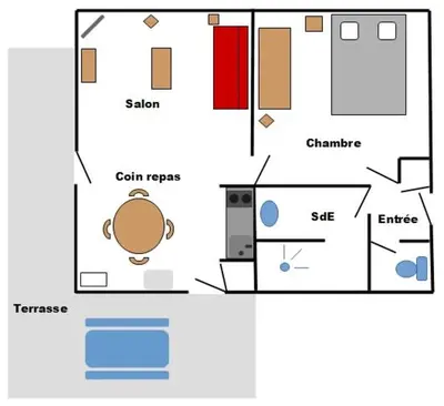Plan de l'établissement Les aubepines